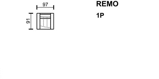 Meblomak - REMO Fotel 1P z pojemnikiem