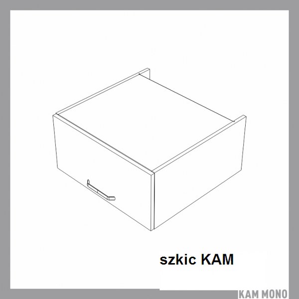 KAM - KAMMONO Szafka SNO60/29N | Górna | Nad słupek AGD | Front nowoczesny P2