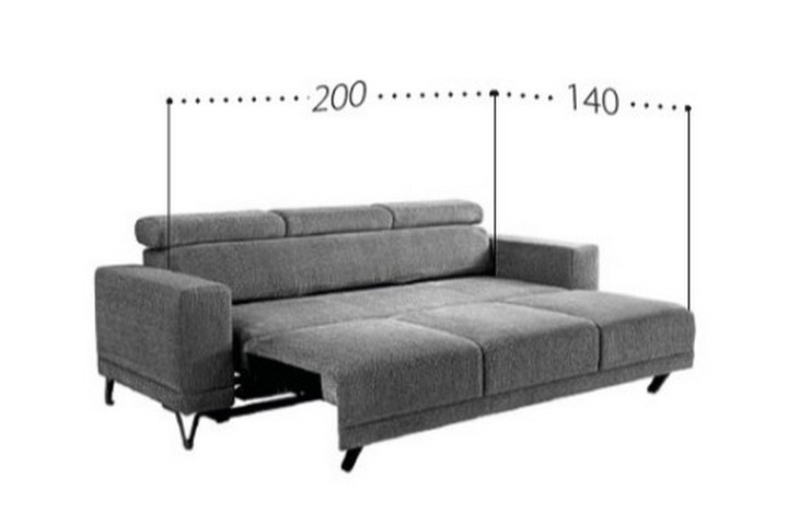PMW - REWA 3F Sofa z funkcją spania