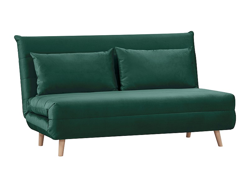 SIGNAL - SPIKE II Velvet Sofa rozkładany | Tkanina | Zielony 189 | Nogi Buk | z MR