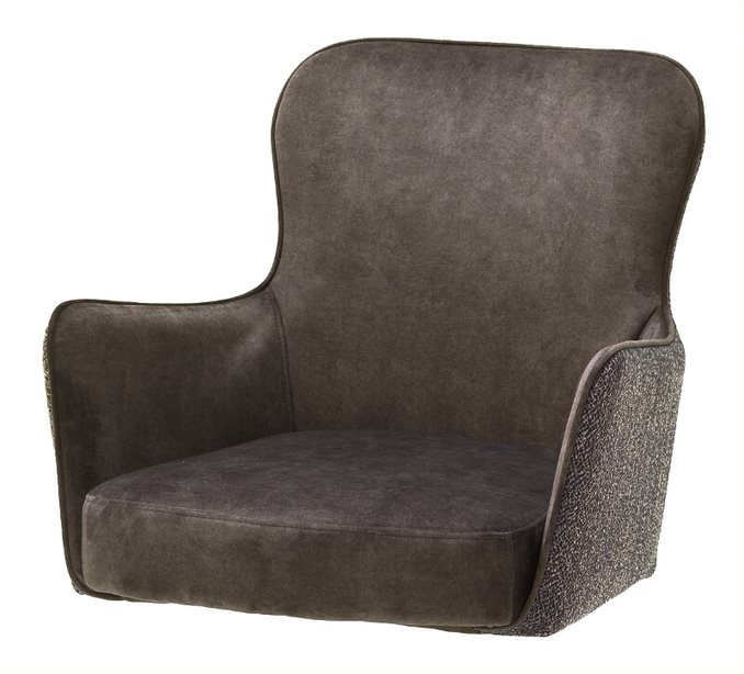 MC AKCENT - SHEFFIELD B Krzesło | Obrót siedziska | 4 Nogi owalne metal czarny mat | Tkanina Cappuccino | SHEB66CX | SHGD73SM