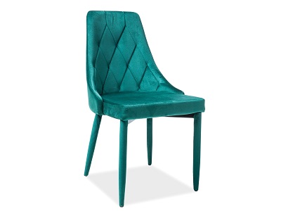 SIGNAL - TRIX Velvet Krzesło | Tkanina aksamit | Ciemny zielony BLUVEL 78 | 2 sztuki | DOSTĘPNE OD RĘKI