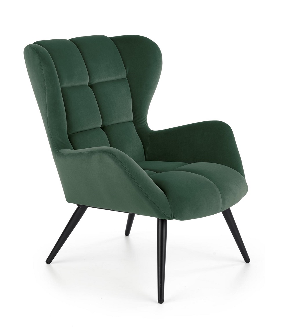 HALMAR - TYRION Fotel | ciemny zielony