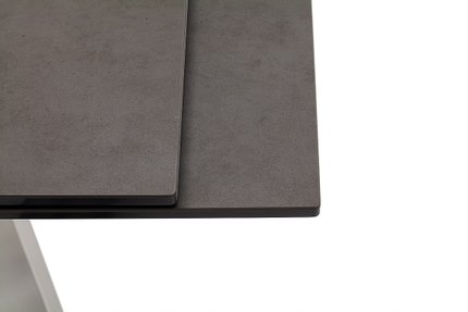MC AKCENT - TOBAGO Stół 180-260x95x77 | Szkło | Ceramica Antracytowa | Nogi Metal Czarny mat | TO18SMAN