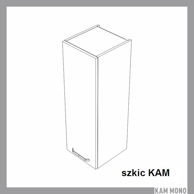 KAM - KAMMONO Szafka W... .1/90 | MN 30-60 | Górna | 1-drzwi | Front frezowany