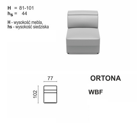 Meblomak - ORTONA Wstawka WBF bez funkcji