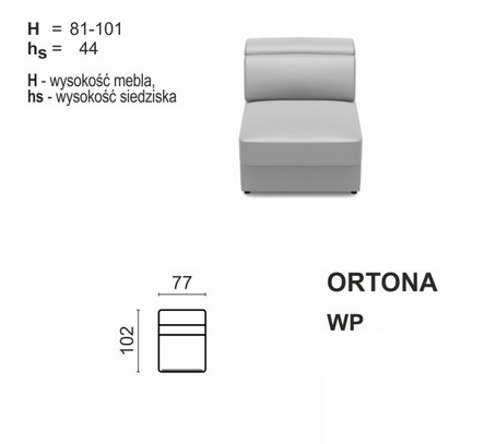 Meblomak - ORTONA Wstawka WP z pojemnikiem