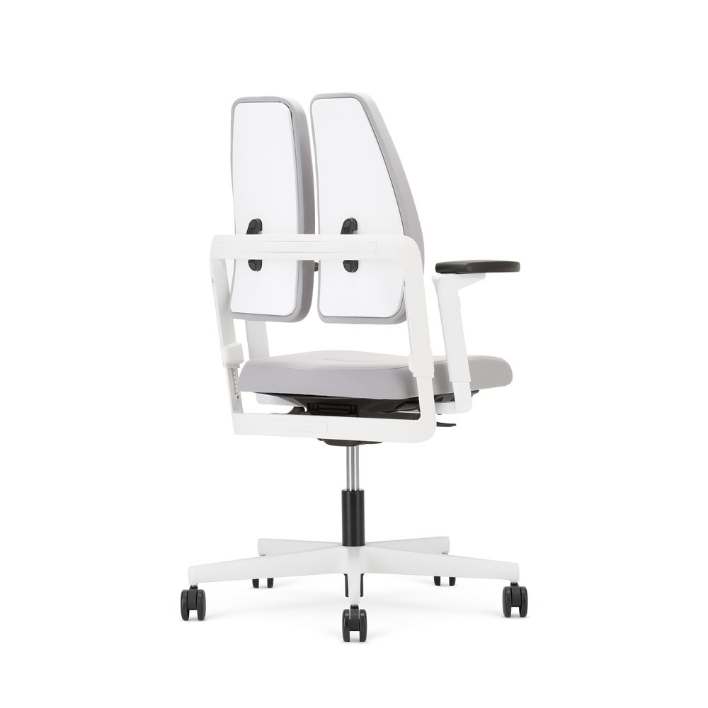 NOWY STYL - XILIUM Fotel Obrotowy SWIVEL CHAIR DUO-BACK UPH/P WHITE | Oparcie - 2-częściowe