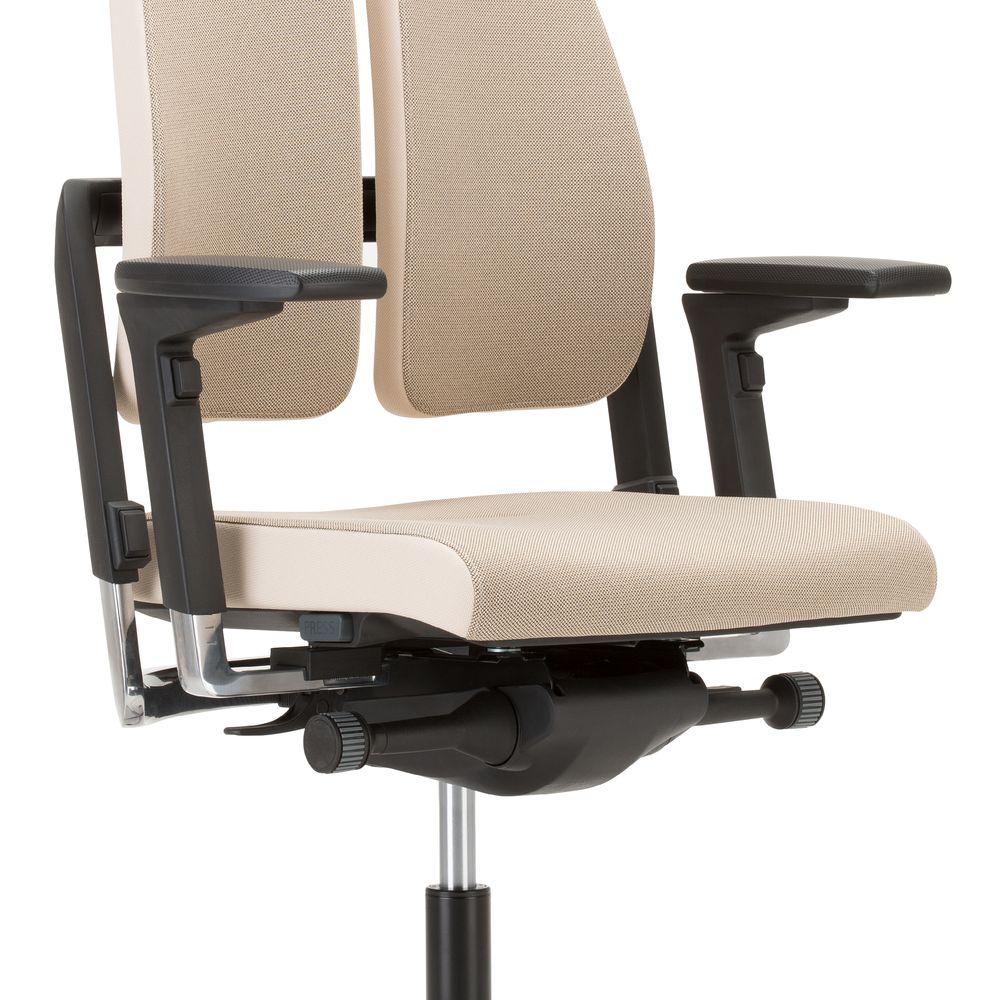 NOWY STYL - XILIUM Fotel Obrotowy SWIVEL CHAIR DUO-BACK UPH/P BLACK | Oparcie - 2-częściowe