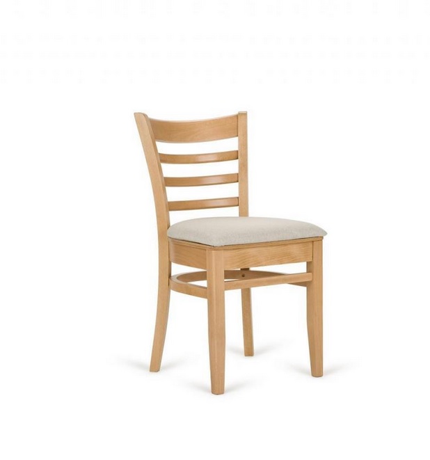 PAGED - A-5200 Krzesło | Siedzisko tapicerowane | Buk