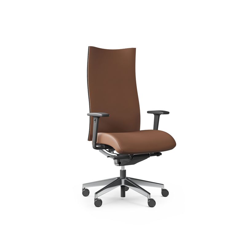 PROFIM - ACTION Fotel obrotowy biurowy gabinetowy 100SFL | Oparcie tapicerowane | Obciążenie do 150 kg