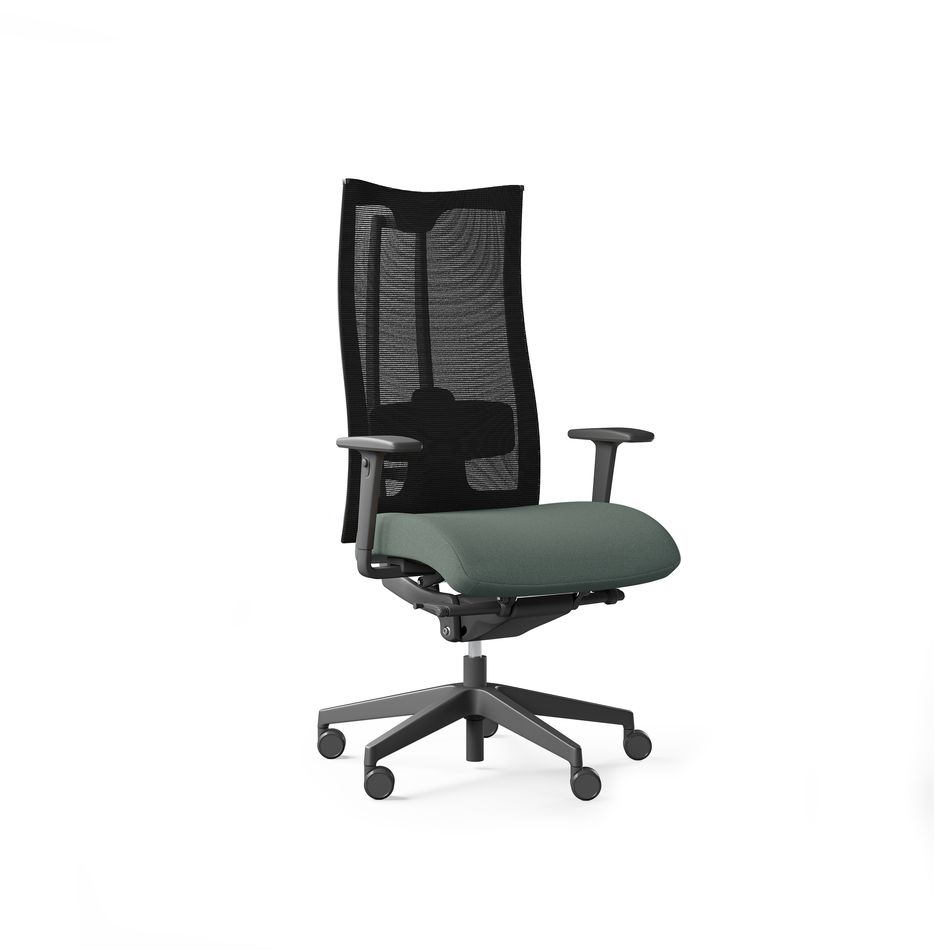 PROFIM - ACTION Fotel obrotowy biurowy gabinetowy 105SFL | Oparcie siatkowe | Obciążenie do 150 kg