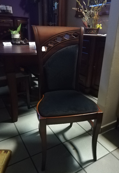 MEBIN - AFRODYTA Krzesło | Czereśnia patyna | Tkanina 137 | 6 sztuk | DOSTĘPNE OD RĘKI
