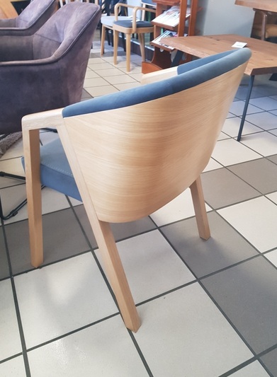 PAGED - WYPRZEDAŻ AIRES W Fotel Dąb | Dąb naturalny 100 | Tkanina Matt Velvet 97 | 6 sztuk | DOSTĘPNE OD RĘKI