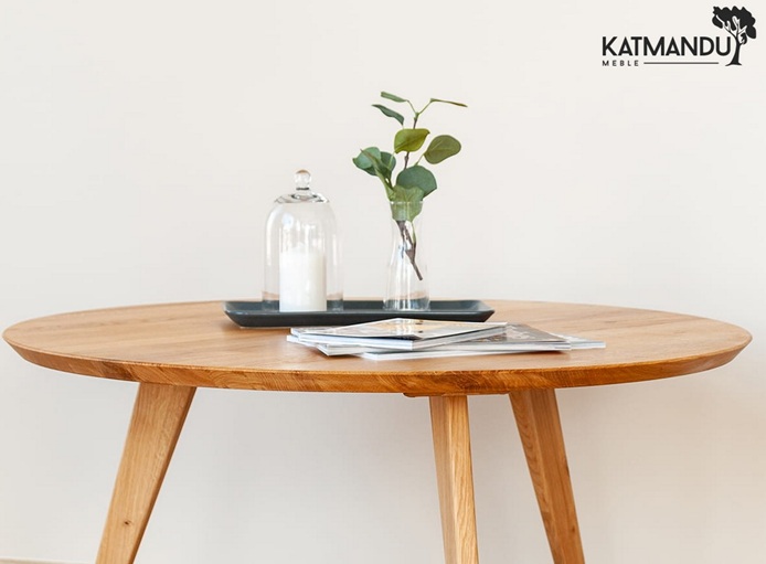 KATMANDU MEBLE - ORBETELLO Ława okragła 90 | Dąb | 3SORB57