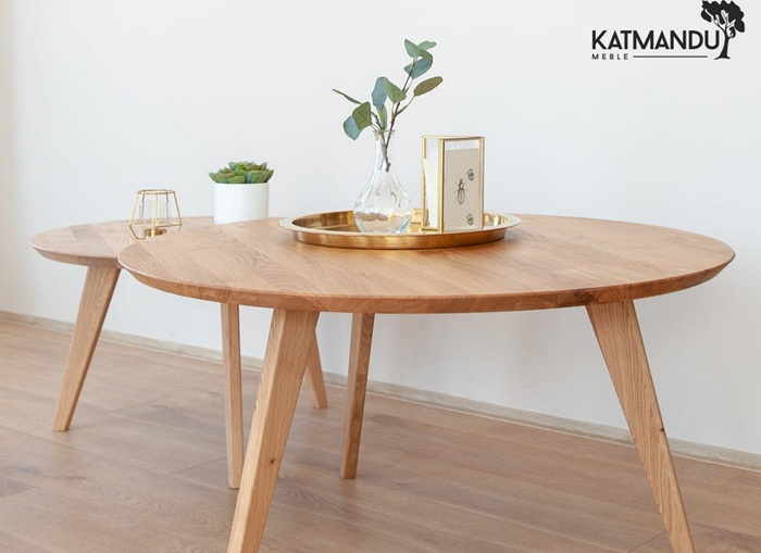 KATMANDU MEBLE - ORBETELLO Ława okragła 90 | Dąb | 3SORB57