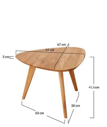 KATMANDU MEBLE - ORBETELLO Ława owalna 69 | Dąb | 3SORB54