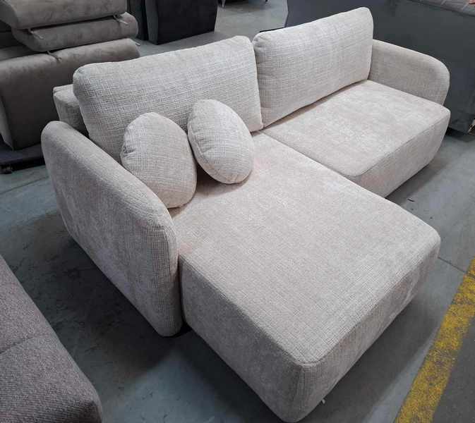 WERXAL - BIANCO Narożnik z funkcją spania i pojemnikiem na pościel