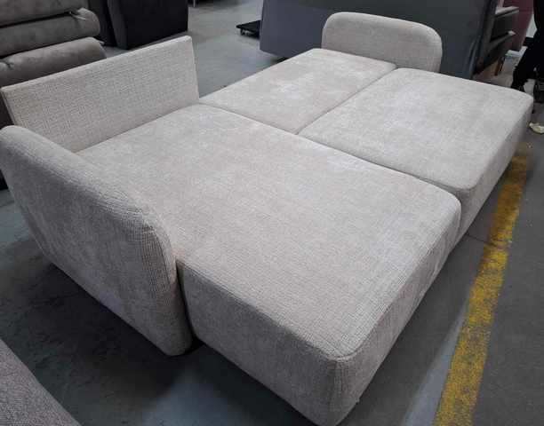 WERXAL - BIANCO Narożnik z funkcją spania i pojemnikiem na pościel