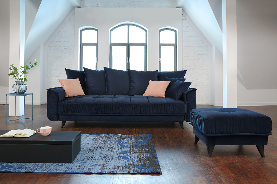 Morel Meble - FLAM Sofa z funkcją spania i pojemnikiem