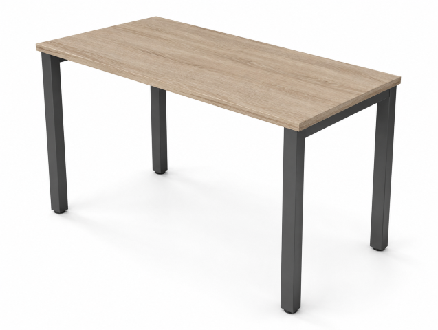 AMS Meble Biurowe - STAND Biurko BS4 Na Stelażu Metalowym | 120x80 cm | 1-osobowe | Wolnostojące