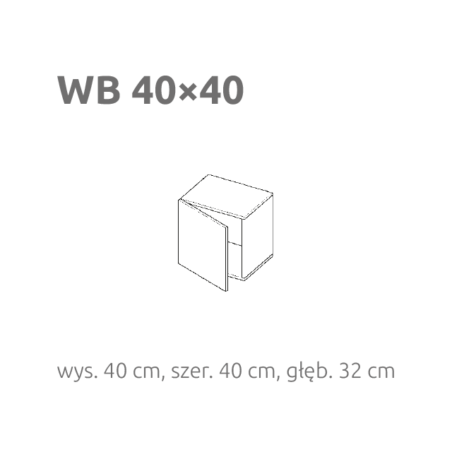LAYMAN - BRIKS WB40/40 | Moduł kwadratowy z frontem | Otwierany na bok