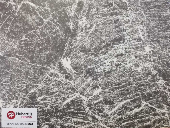 HUBERTUS - XENON LUX MINI Ława | Super Print | Marmur | Venatino Dark Mat | Biały połysk