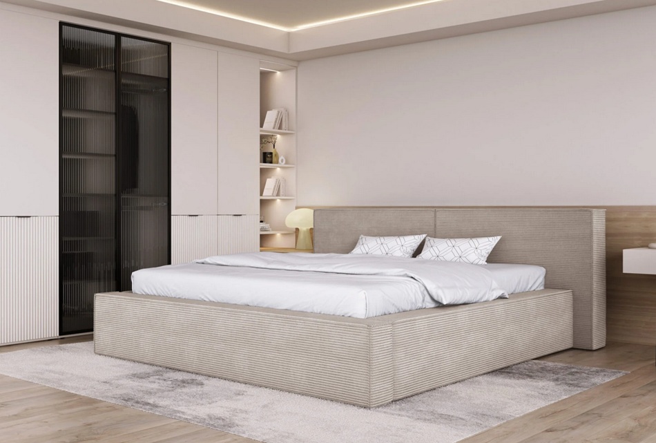 WERSAL - DOHA Łóżko 180x200 z pojemnikiem | rama stelaża metalowa