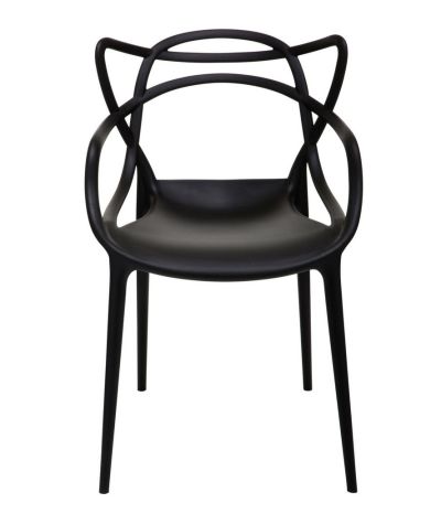 FURNITEX - DC2-1007 Krzesło | Tworzywo PP | Czarne