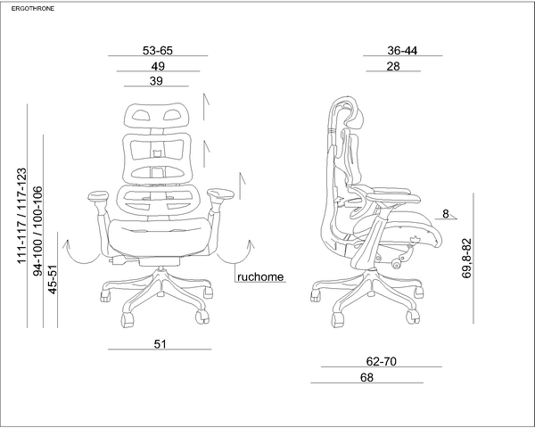 UNIQUE MEBLE - ERGOTHRONE Fotel Obrotowy CM-B37A-3 | Zgodny z Rozporządzeniem z 2023 roku