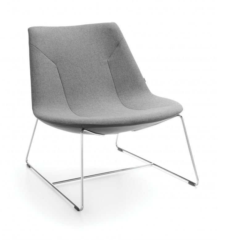 PROFIM - CHIC LOUNGE Fotel A20V3 | Oparcie niskie | Stelaż z metalowego pręta
