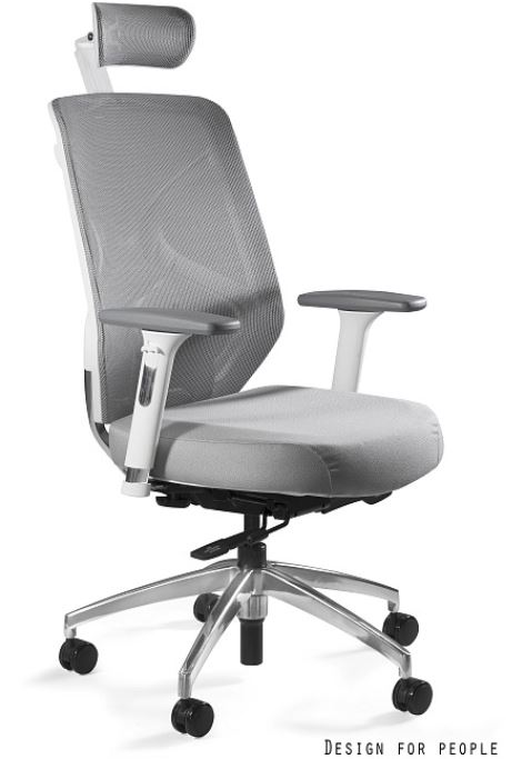 UNIQUE MEBLE - HERO Fotel Obrotowy ZM-6661-W-BLH | Zgodny z Rozporządzeniem z 2023 roku