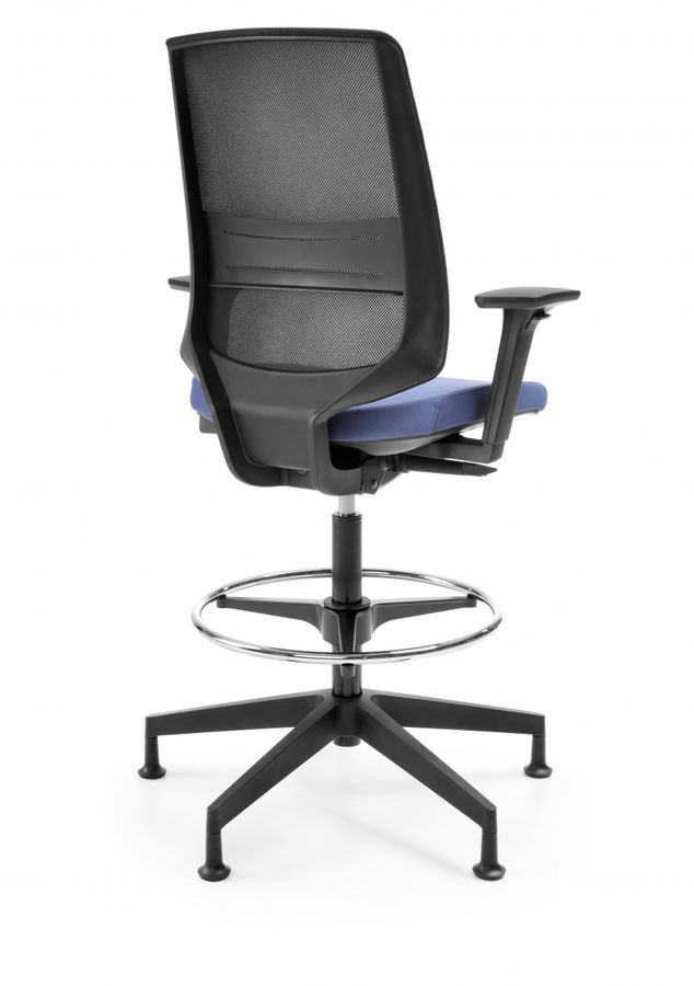 PROFIM - LIGHT UP Fotel obrotowy biurowy gabinetowy 350S | Oparcie siatkowe | Mechanizm Syncho | Hoker z podnóżkiem