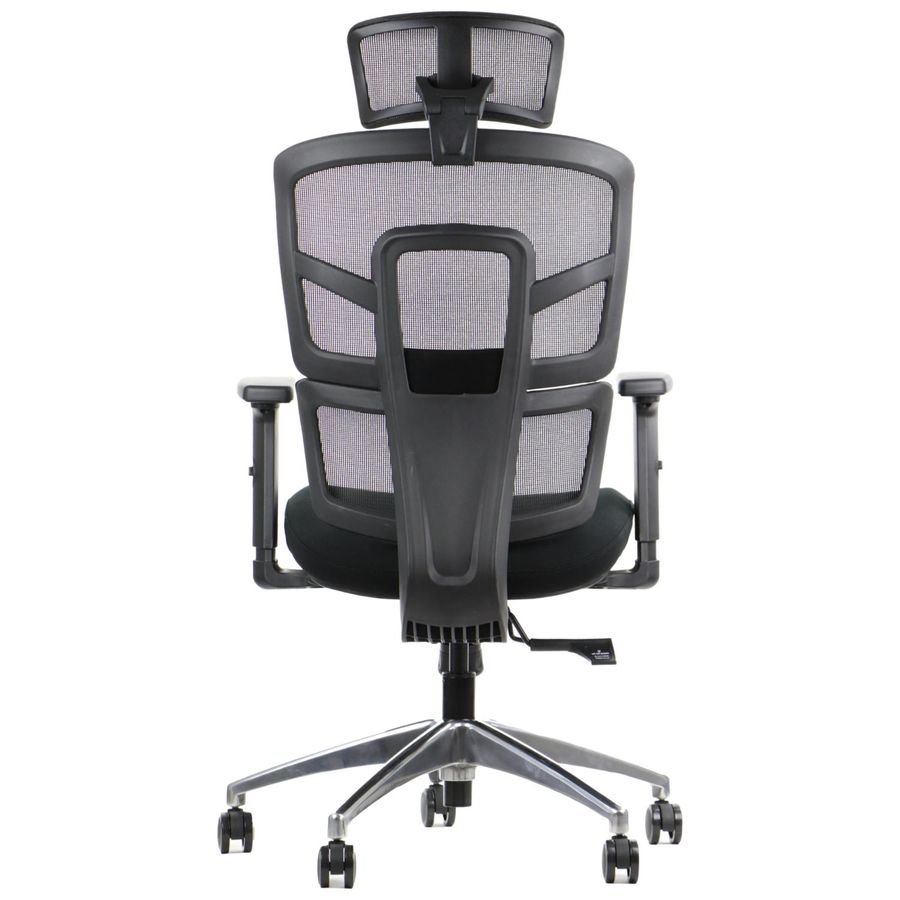 STEMA - Fotel obrotowy TREX | Czarny | podstawa aluminiowa
