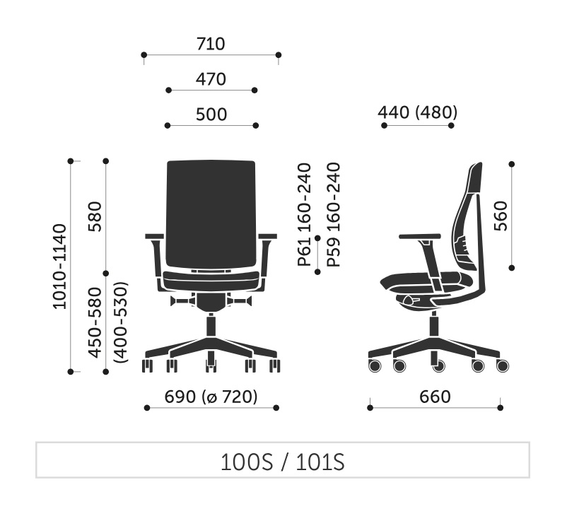 PROFIM - XENON NET Fotel Obrotowy 100S | Oparcie Siatkowe | Mechanizm SYNCHRO | Zgodny z Rozporządzeniem z 2023 roku
