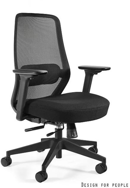 UNIQUE MEBLE - SONIC Fotel Obrotowy 6125BG | Czarny