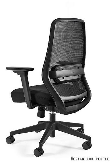 UNIQUE MEBLE - SONIC Fotel Obrotowy 6125BG | Czarny