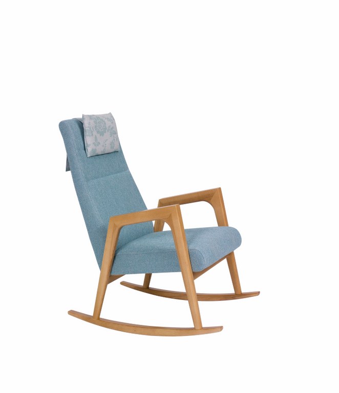 UNIMEBEL - NANO Fotel bujany drewno jesion