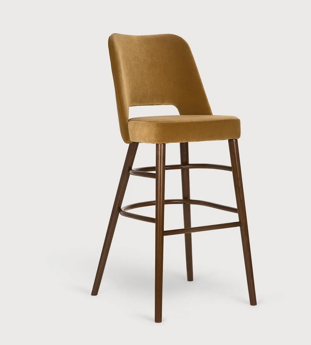 PAGED - SHELL Krzesło Barowe H-0042 | Buk | Kont.