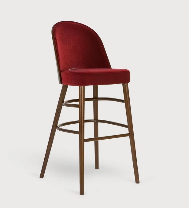 PAGED - SHELL Krzesło Barowe H-0048 | Buk | Kont.