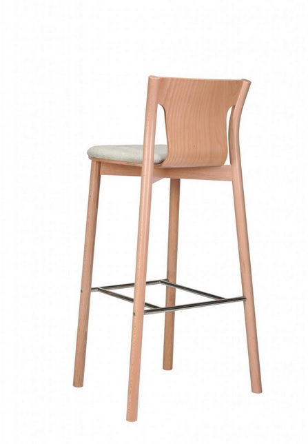 PAGED - TOLO Krzesło Barowe H-2160 | Siedzisko tapicerowane | Buk | Kont.