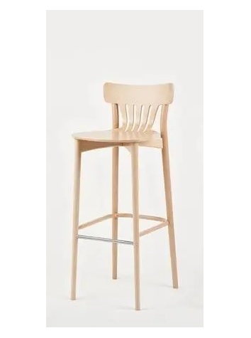 PAGED - CORTE Krzesło Barowe H-4312 | Twarde | Buk