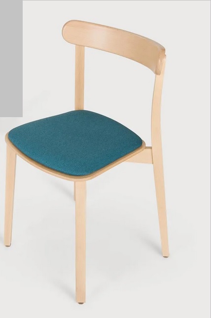 PAGED - ICHO Krzesło A-4420 | Siedzisko tapicerowane | Buk