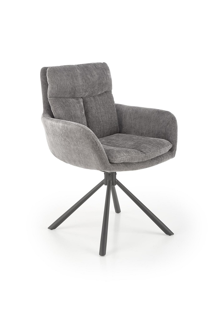 HALMAR - K495 Krzesło | Obrót siedziska | szary