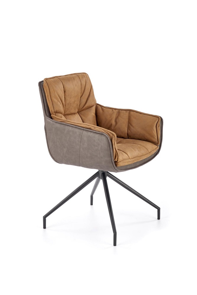 HALMAR - K523 Krzesło | Obrót siedziska | brązowy