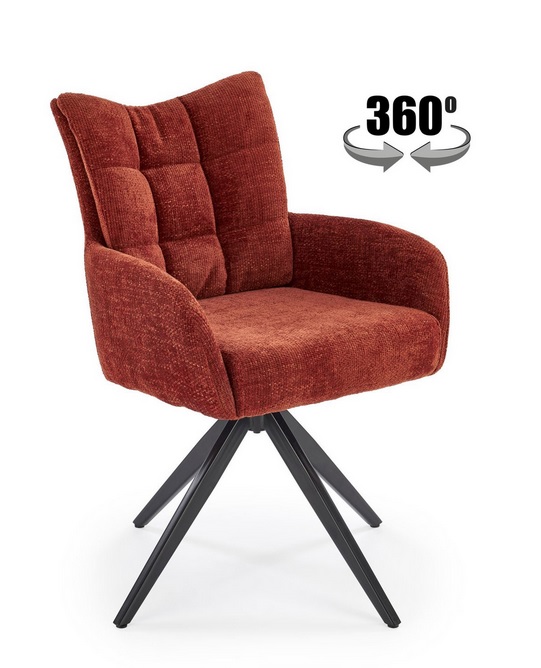 HALMAR - K540 Krzesło | Obrót siedziska | Cynamonowy