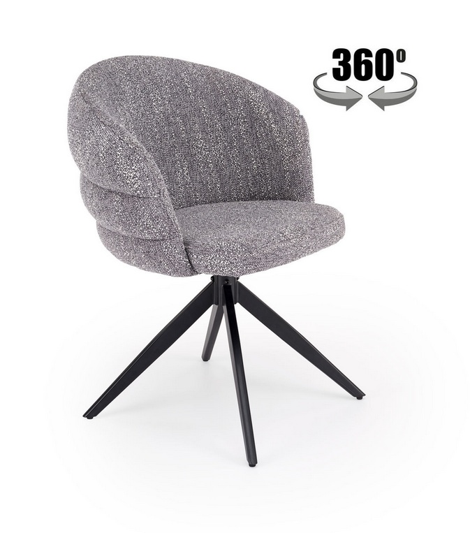 HALMAR - K604 Krzesło | Obrót siedziska | Popielaty | DOSTĘPNE OD RĘKI