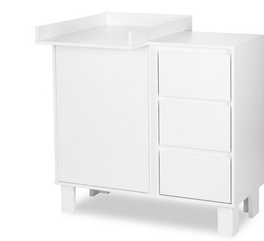 KLUPŚ - OLIVIA Nakładka na komodę | Biel