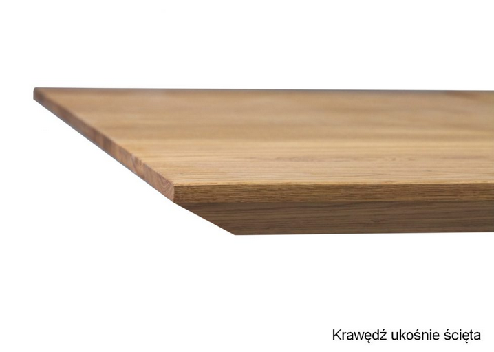 ORTUS - ROMANO Jesion Stół z dostawkami | 140x80 | Krawędź ścięta | Grubość blatu 4 cm