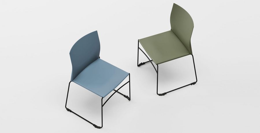 PROFIM - ARIZ Krzesło barowe 550CV | Siedzisko i oparcie plastikowe